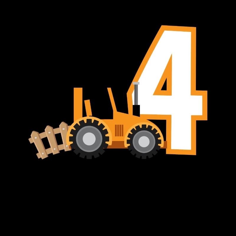 4. Geburtstag Traktor 4 Jahre Geburtstagsshirt