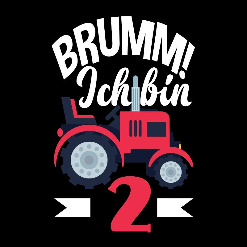 2. Geburtstag Traktor 2 Jahre Geburtstagsshirt
