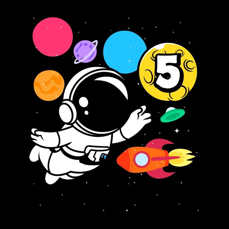 5e anniversaire garçons 5 ans anniversaire astronaute