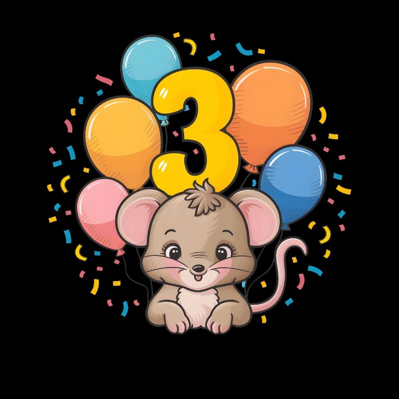 3rd Birthday Mouse Children's Birthday Party