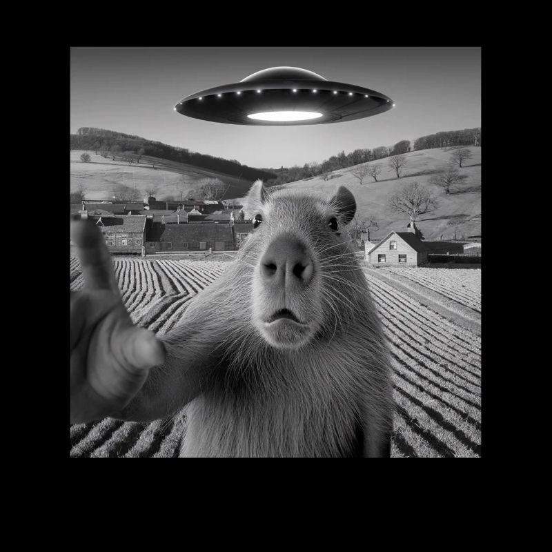 Alien Encounter Capybara Selfie