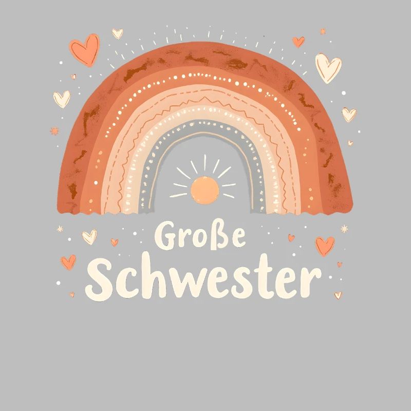 Große Schwester Regenbogen Boho