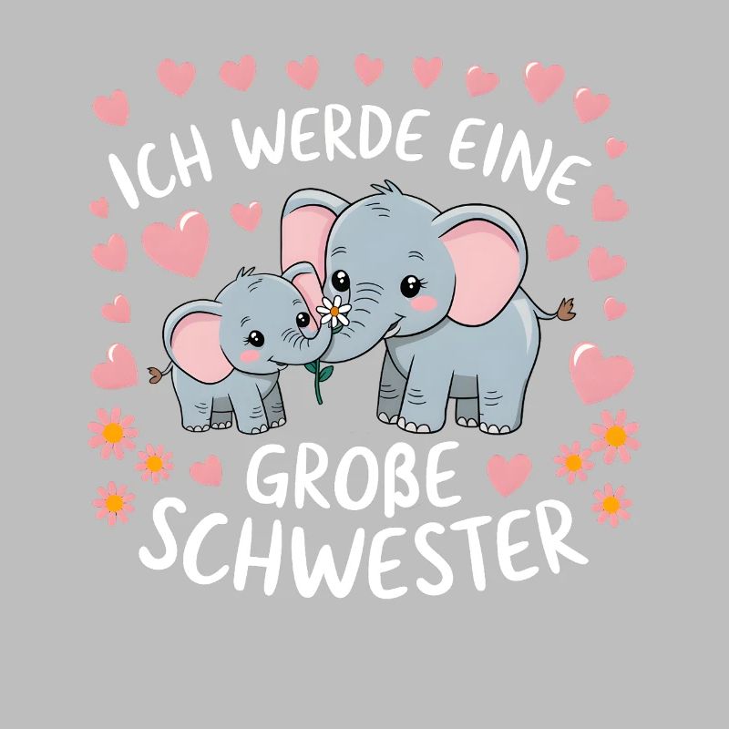 Ich werde eine große Schwester Elefant