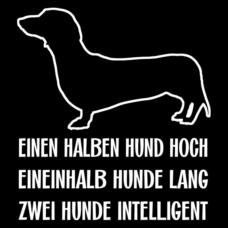 Schlauer intelligenter Dackel ich liebe Dackel