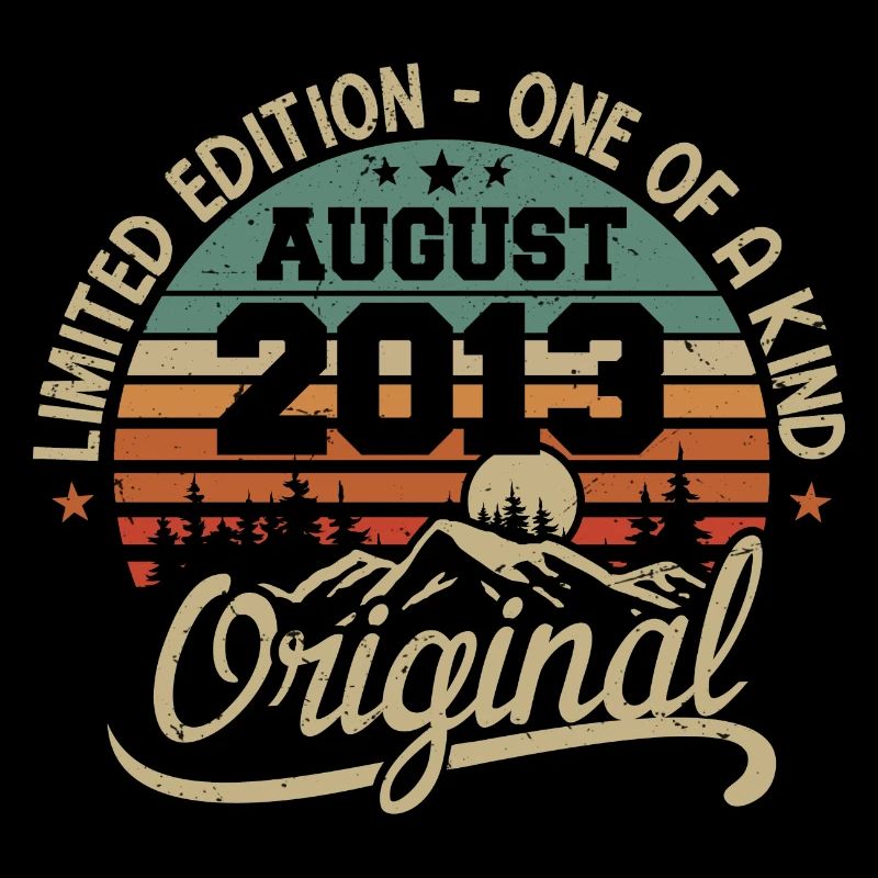 August 2013 Birthday Gift - Born in August 2013
