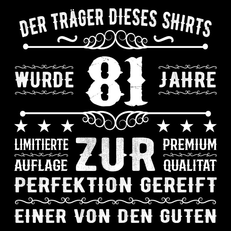 81 Jahre Geschenkidee zum 81 - Geburtstag