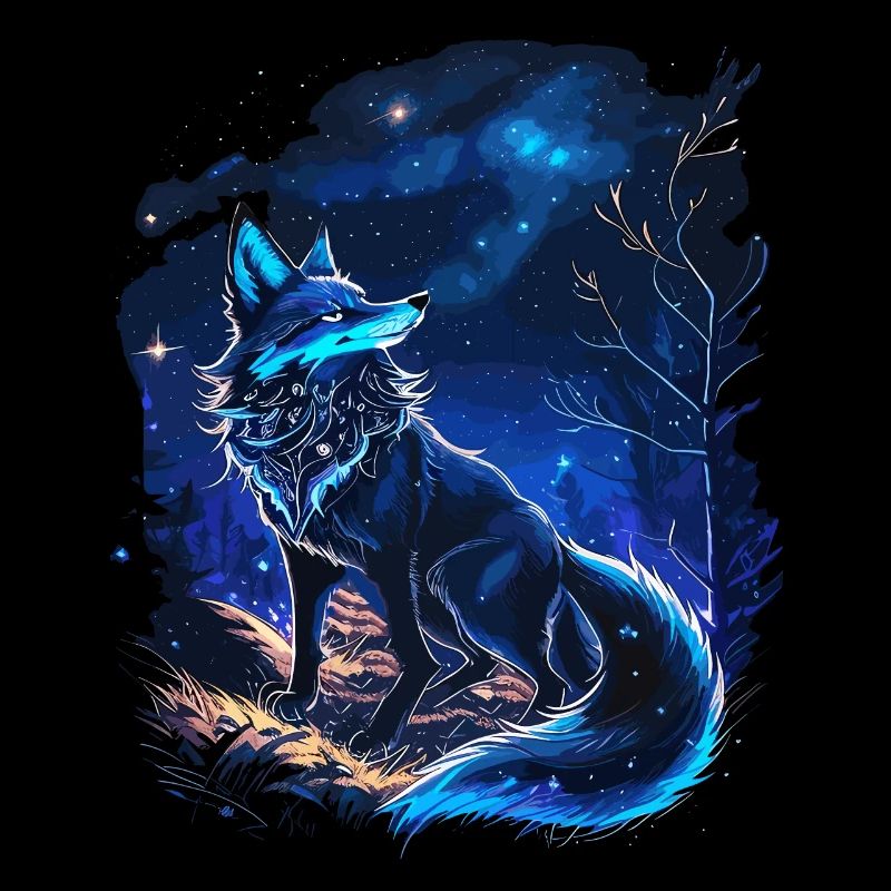 Mystischer Fuchs im Wald