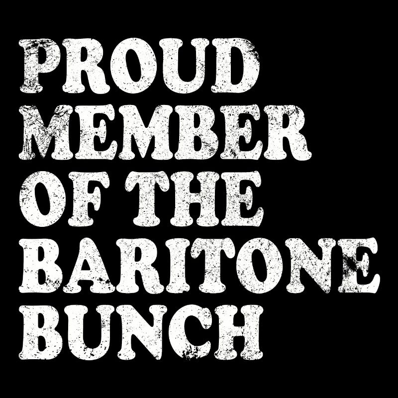 Fier membre du groupe de barytons - blanc