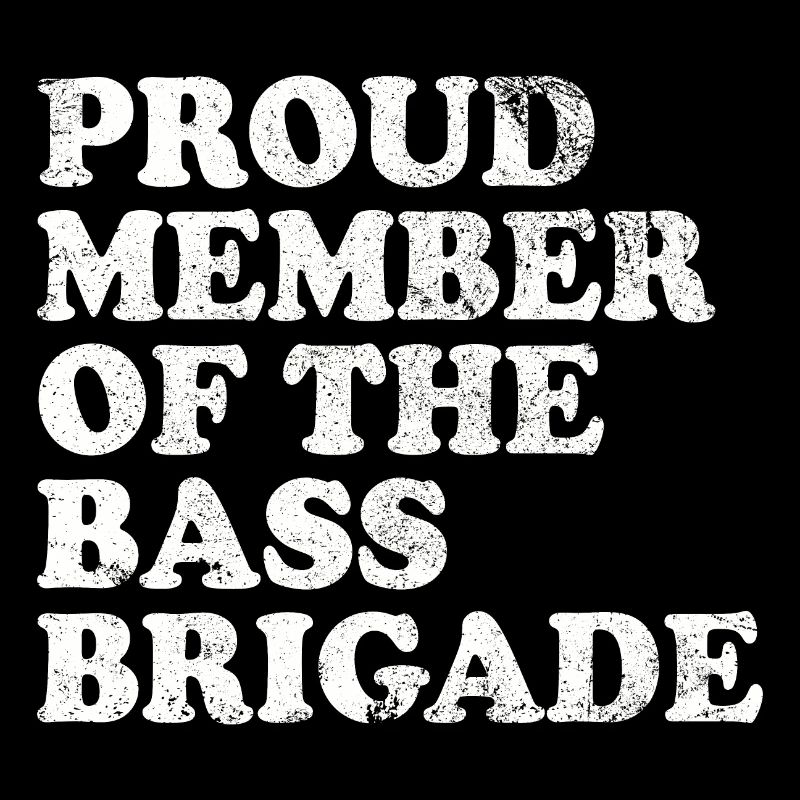 Fier membre de la brigade de l’achigan - blanc