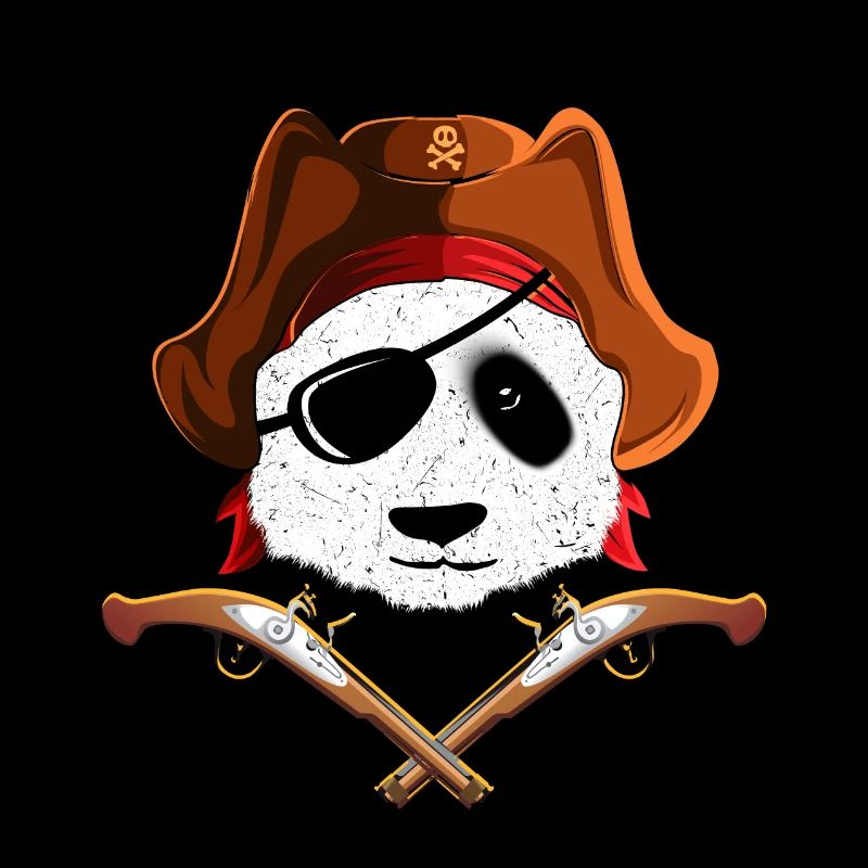 Panda Panda avec cache-oeil
