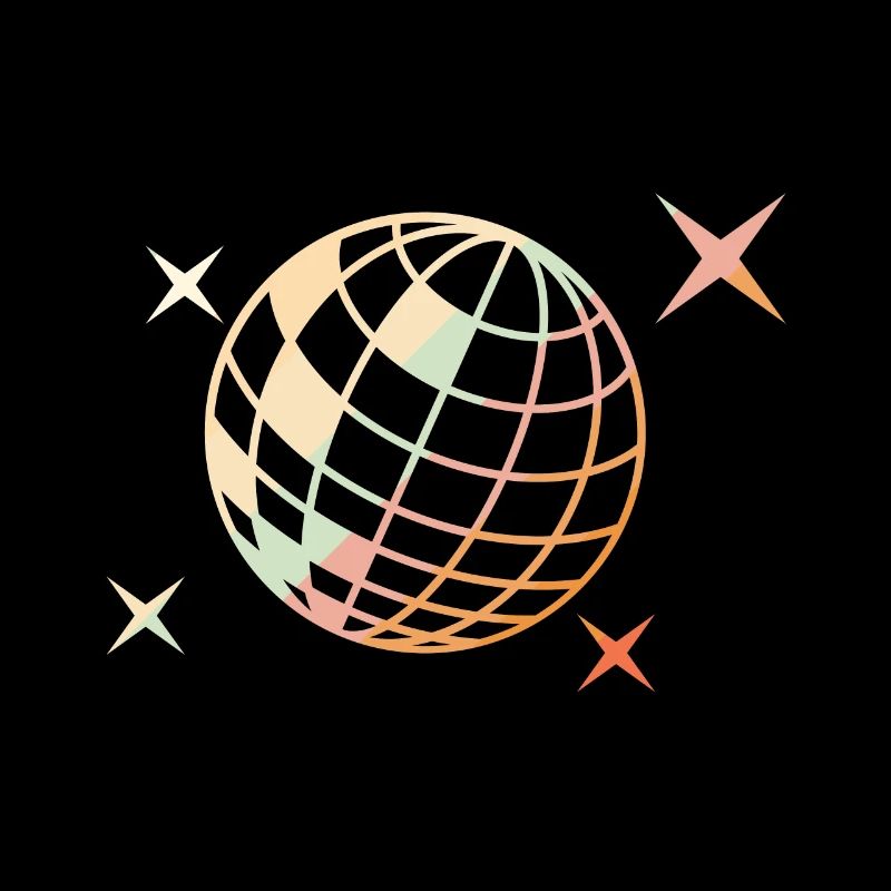 Diskokugel Silhouette