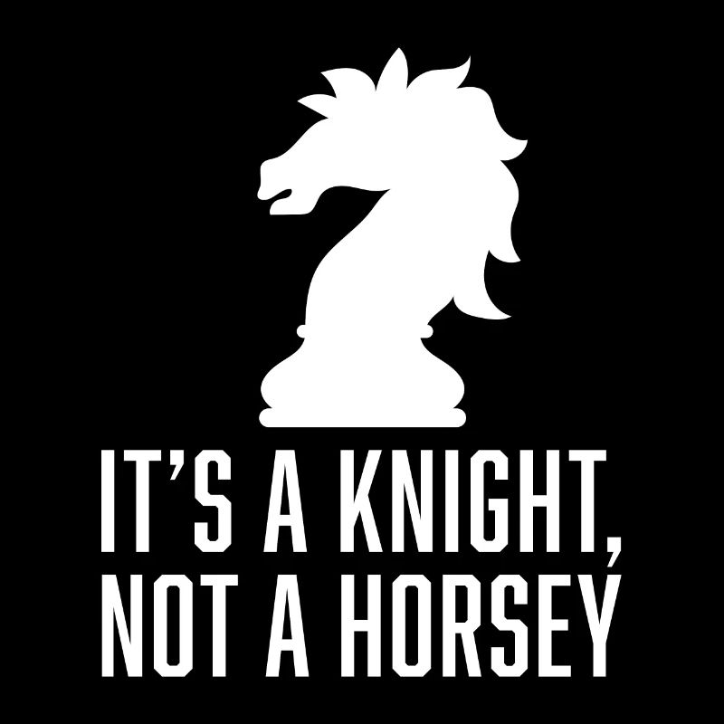 It's A Knight Not A Horsey
