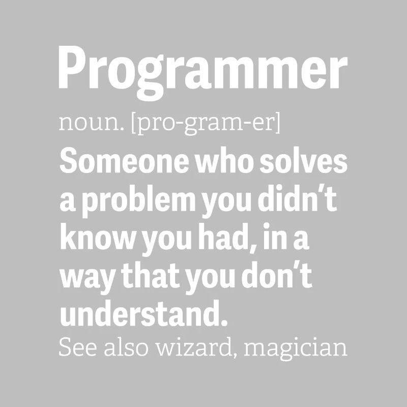 Programmer Wizard Magician Developer Science