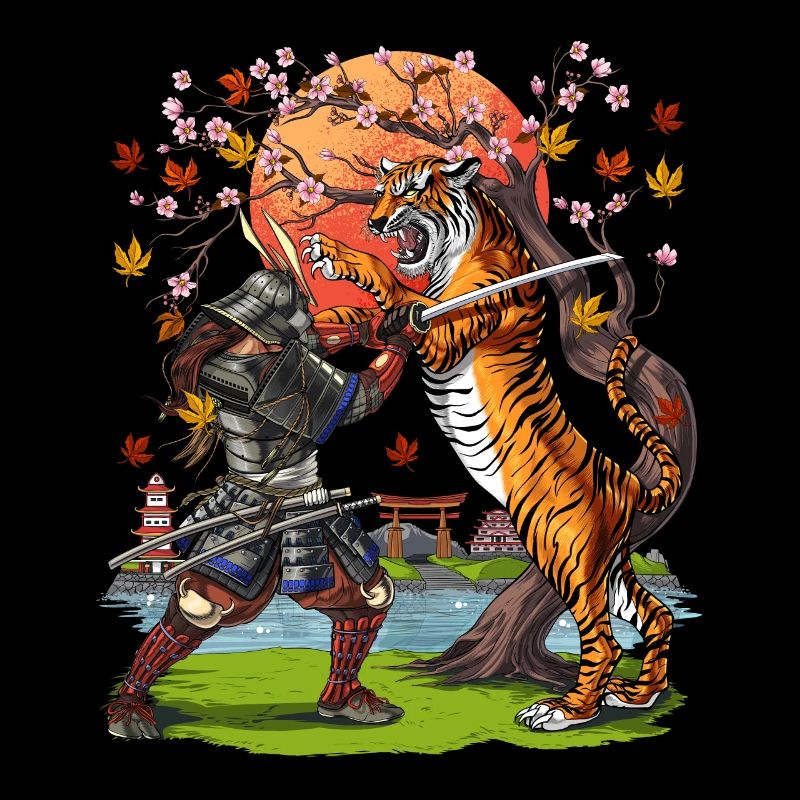Japanese Samurai Tiger