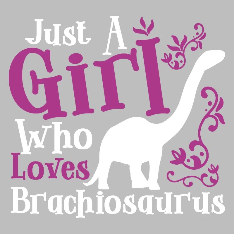 Nur ein Mädchen, das Brachiosaurus liebt