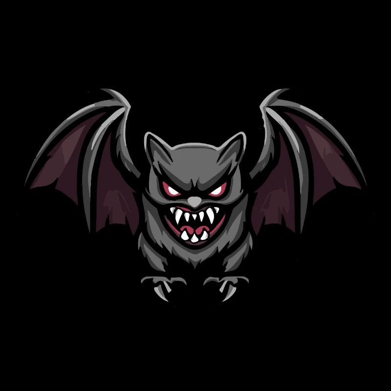 Bat Halloween Comic Bloodsucker