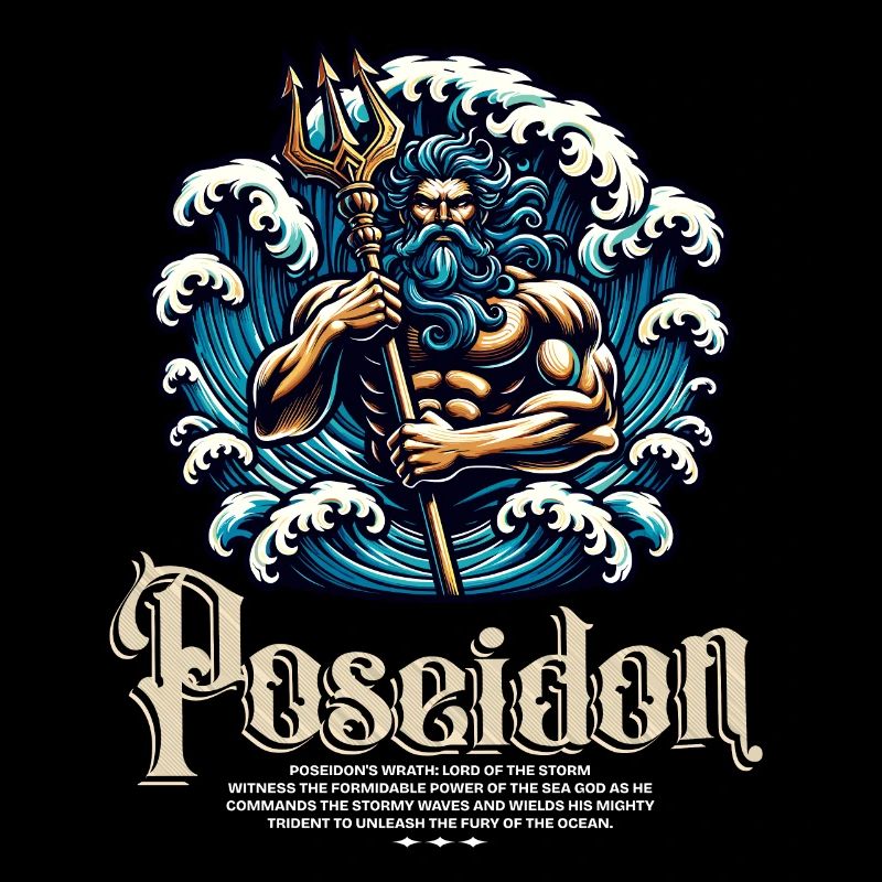 Poseidon God of Storms and Seas Mythology