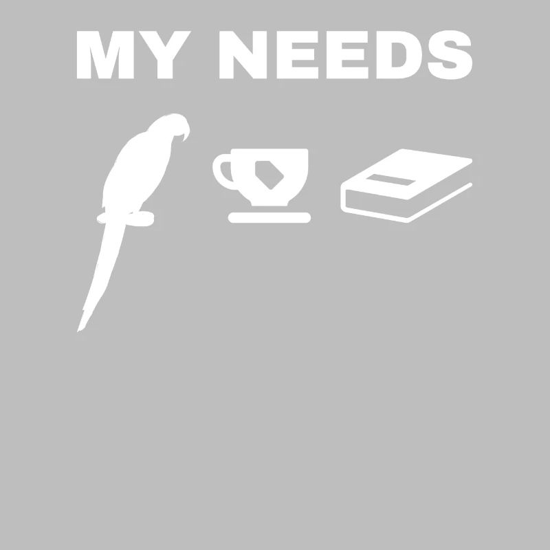Parrot My Needs Papagei-Vogel-Tee & Buch