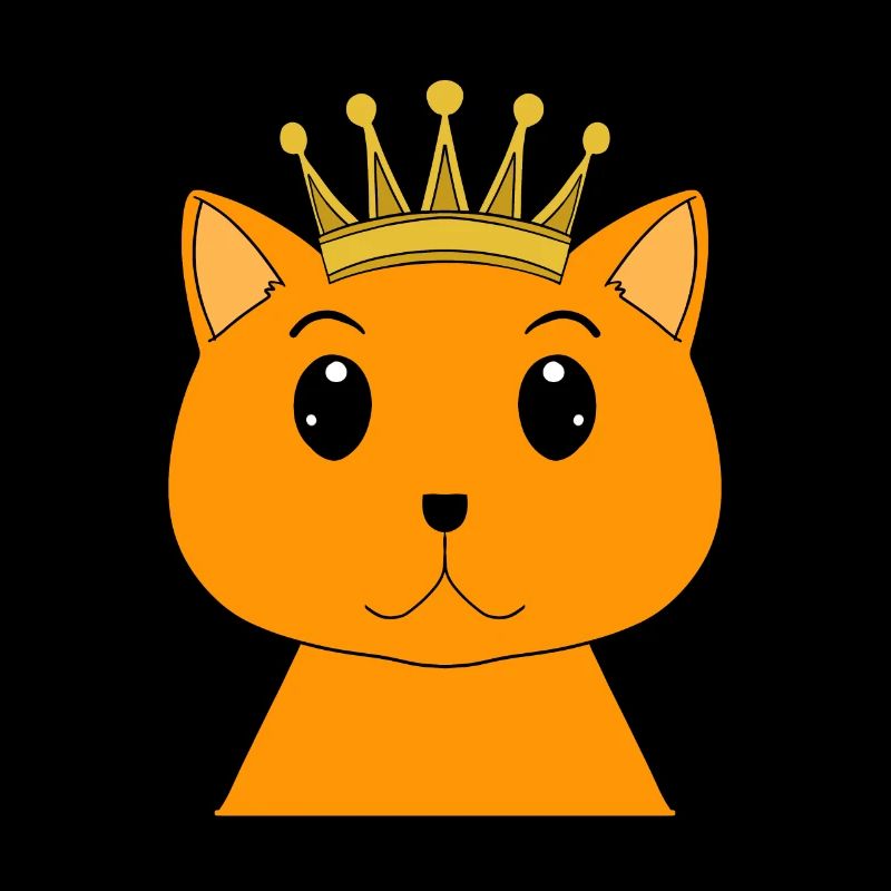 Chat avec couronne - Chat persan avec couronne