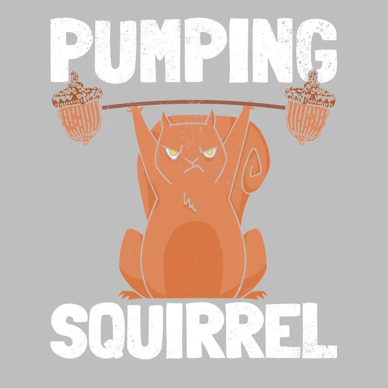 Bodybuilding Eichhörnchen Lifting Eichhörnchen