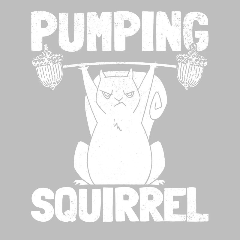 Pumpendes Eichhörnchen Powerlifting Eichhörnchen