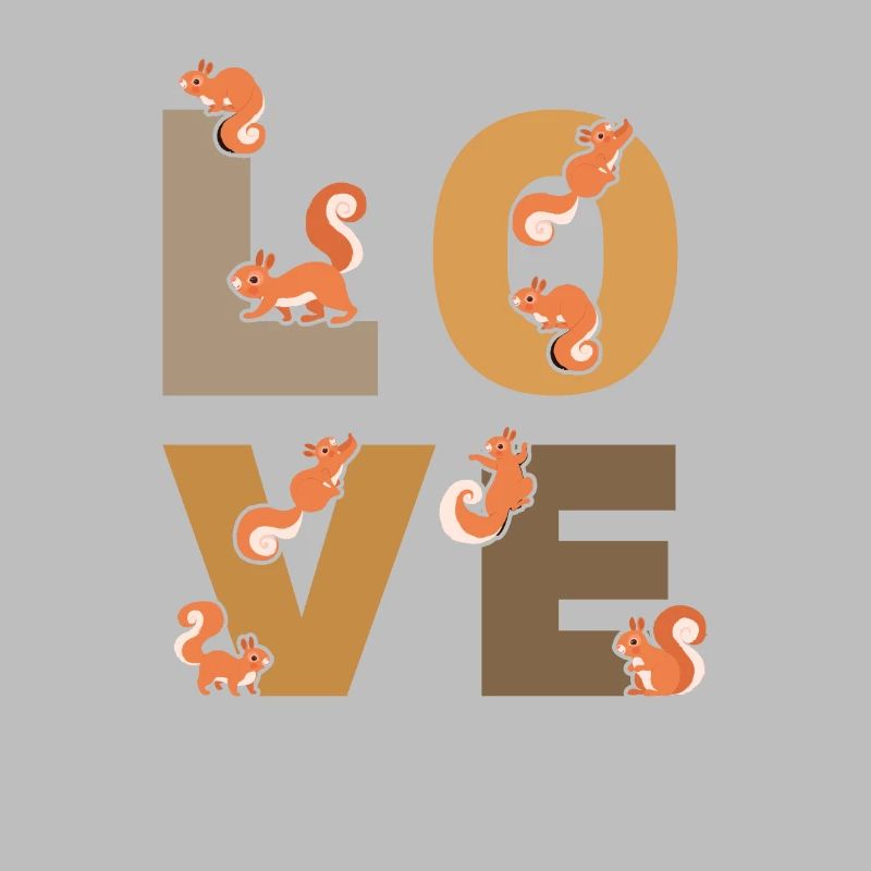 Eichhörnchen LOVE Eichhörnchen Netter Eichhörn