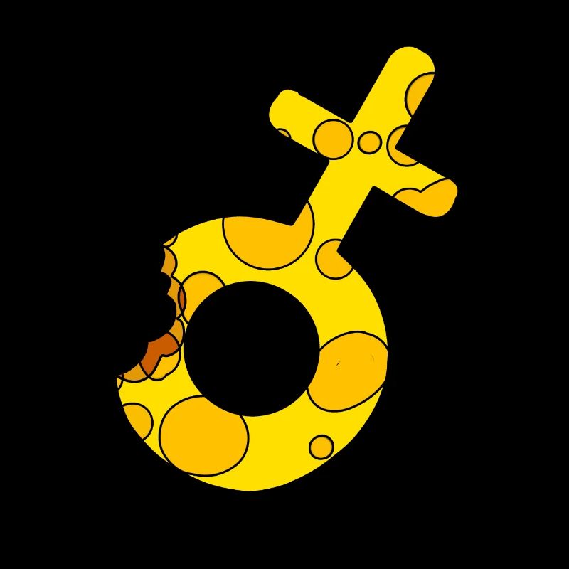 Symbole de Vénus dans la pose du symbole de Mars