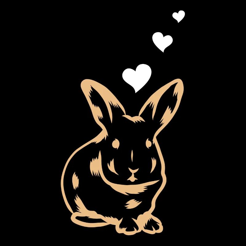 Rabbit Heart Cute Rabbit Hearts - Easter Rabbit