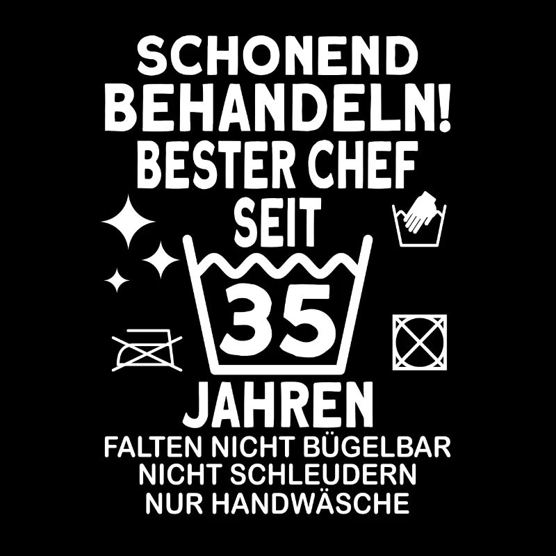 Chef 35 Jahre Dienstjubiläum Bester Chef Jubiläum