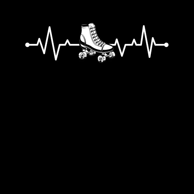 Roller Skater Roller Skating Heartbeat Roller Skat