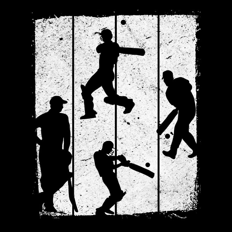 Cricket Retro Cricket Silhouette Retro Cricket