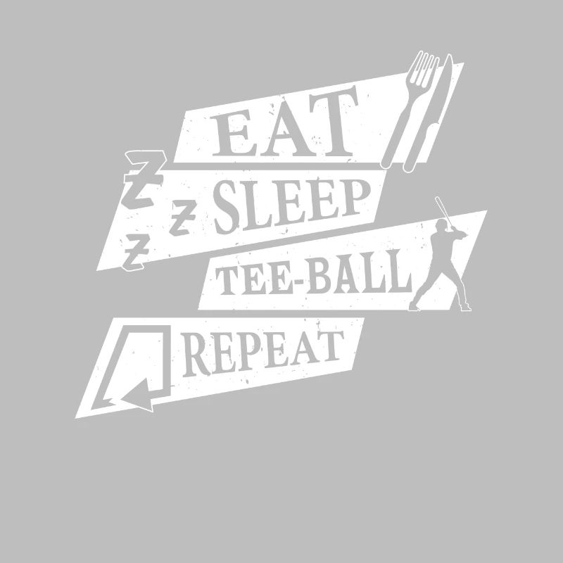 Eat Sleep Tee-ball Repeat - Teeball Player