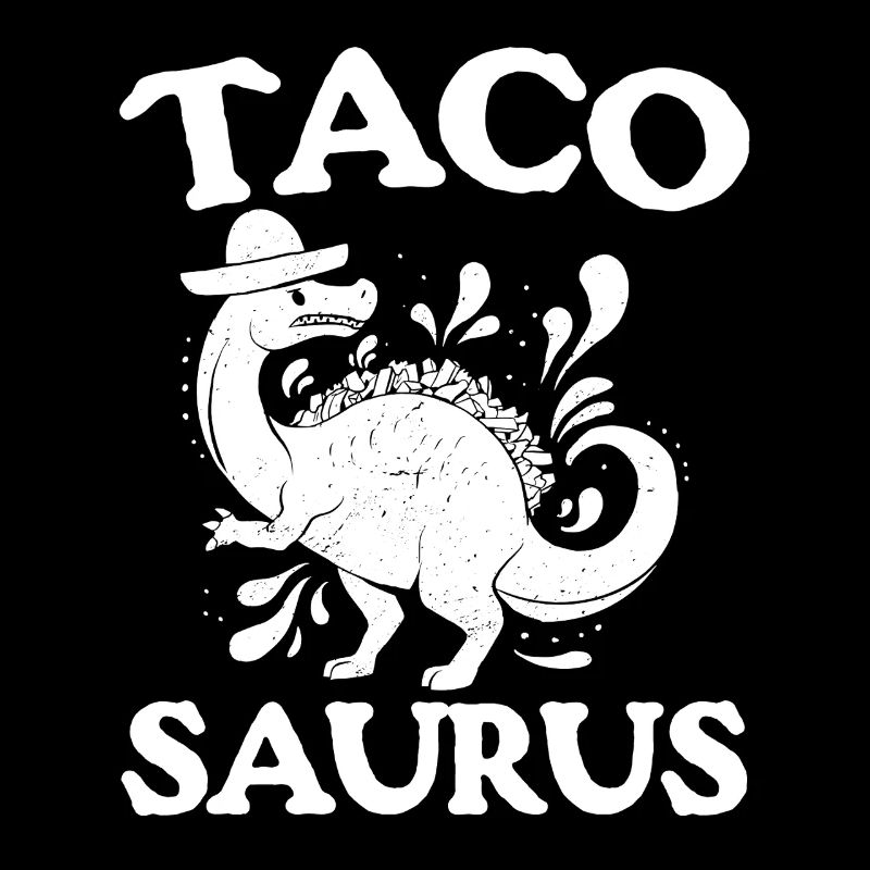 Funny Dino Taco Taco Saurus Dinosaur