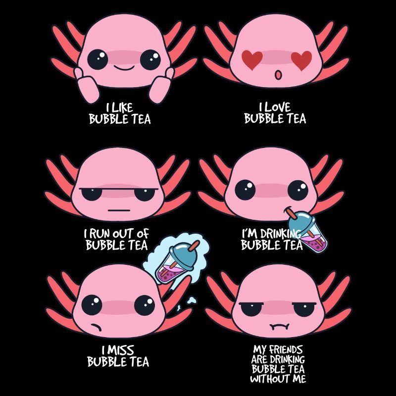 Axolotl and Bubble Tea