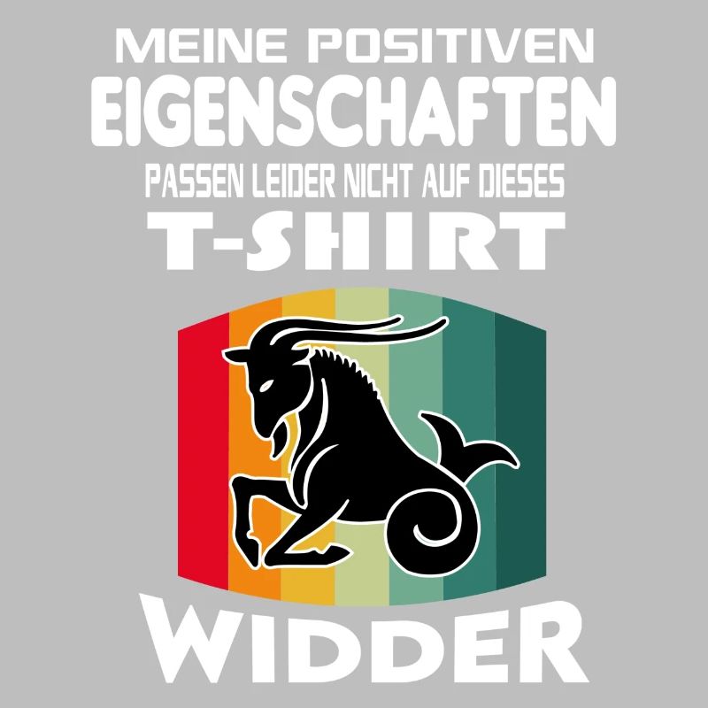 Geburtstag Sternzeichen Retro Widder