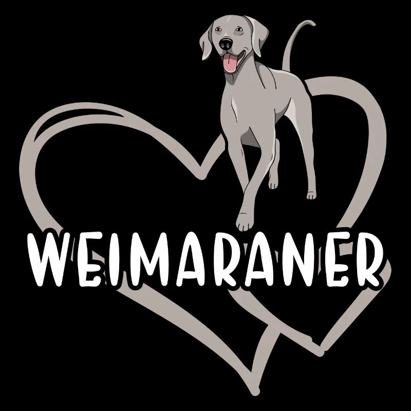 Weimaraner Heart