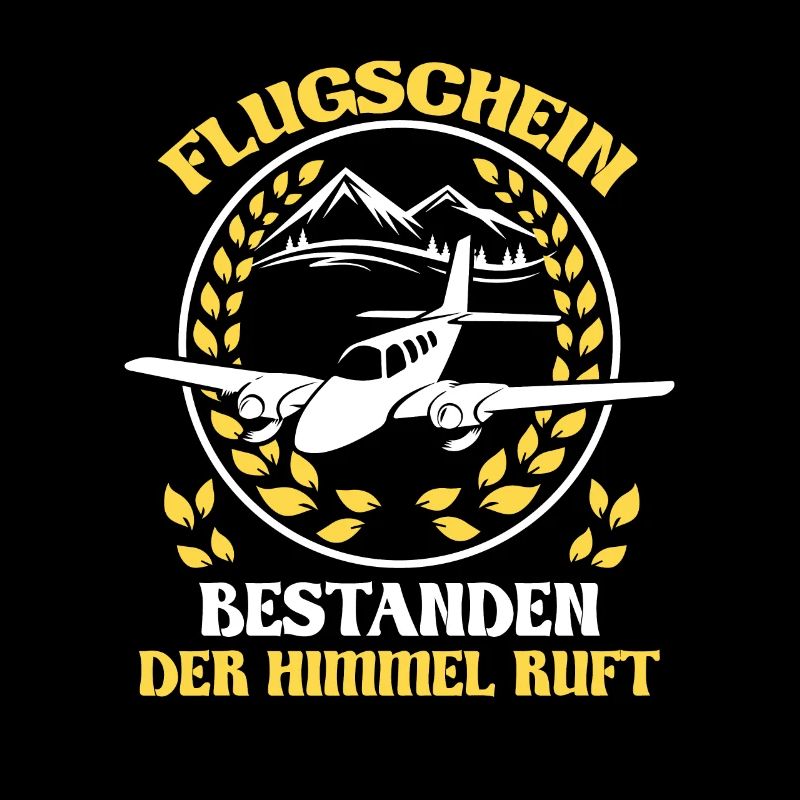 Flugschein bestanden der Himmel ruft