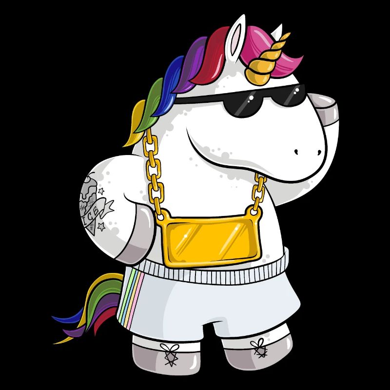 Unique cartoon unicorn