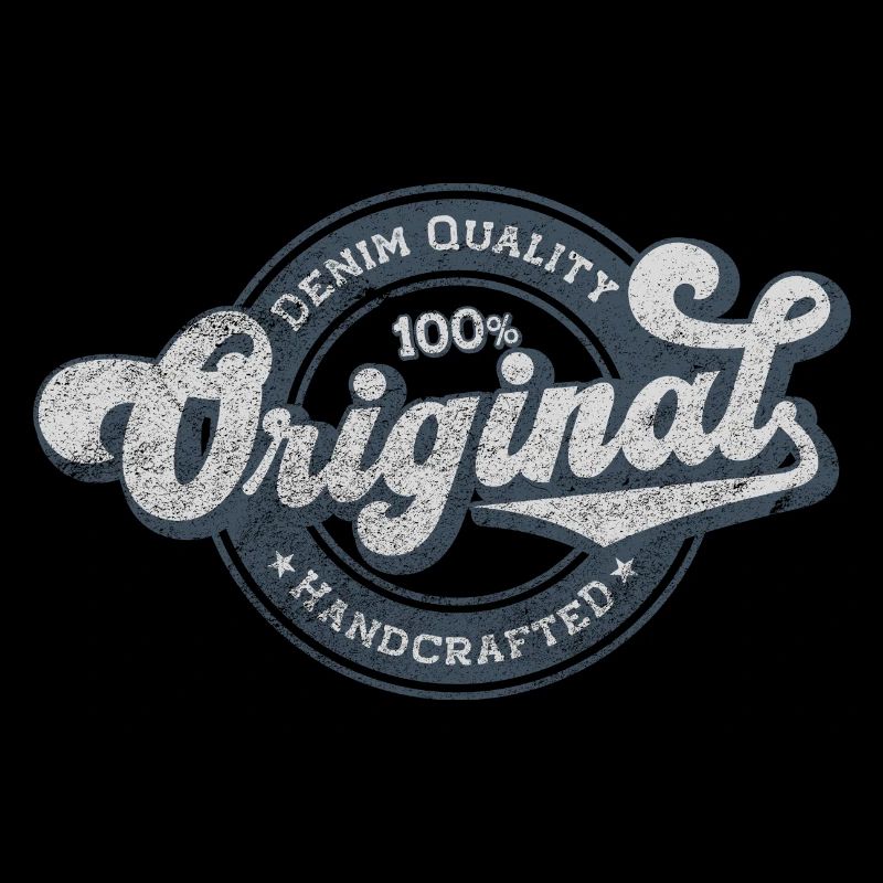 Original denim quality retro vintage blue