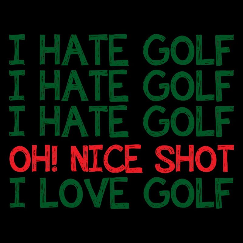 Golf Caddy Golfplatz Putter Birdie Geschenk Tee