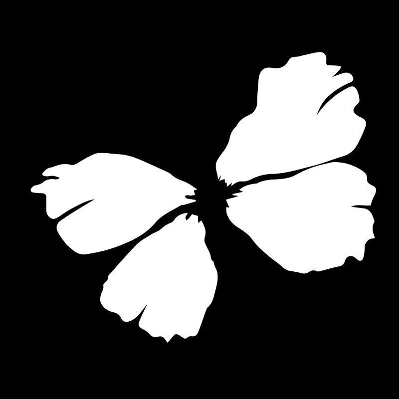 Illustrierter Schmetterling Schwarz Weiß Geschenk