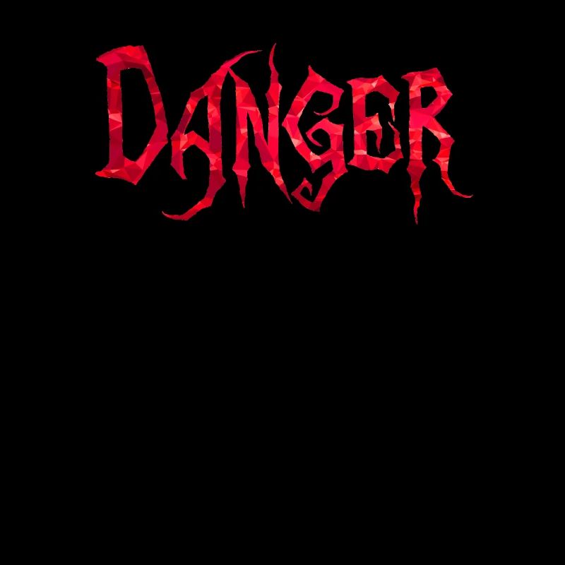 Danger rote Polygone