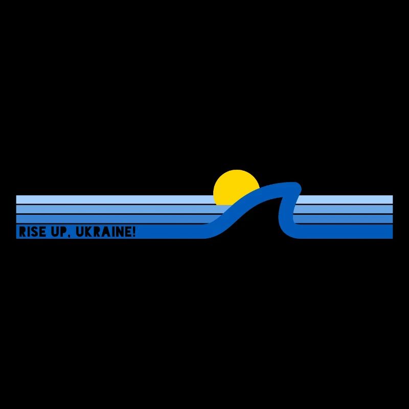 Rise Up Ukraine Sun Sea Wave Liberté