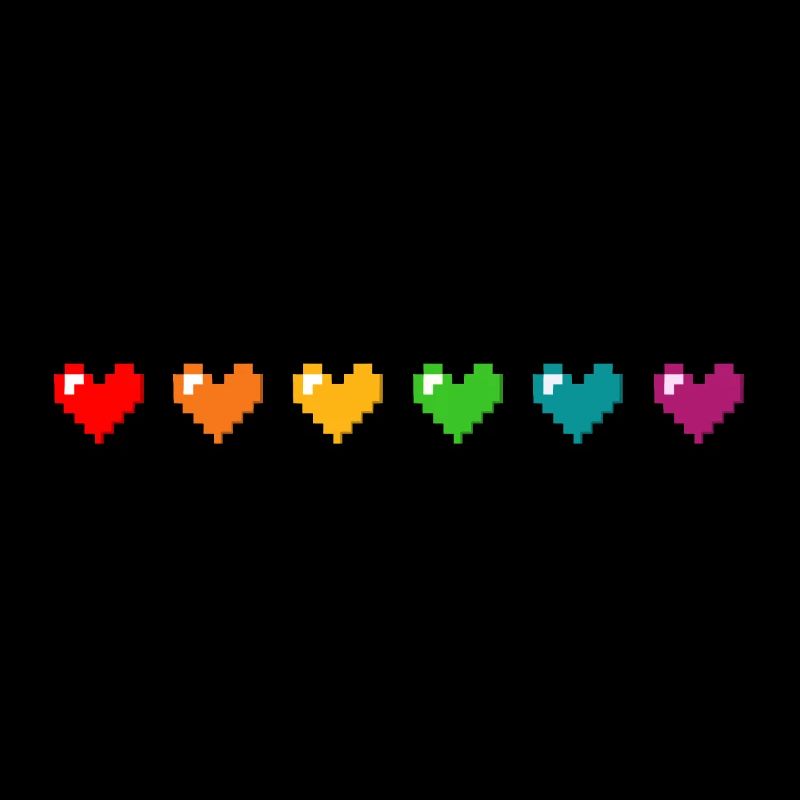 Cœurs Pride Pixel