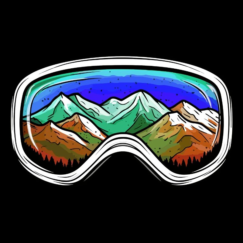Ski Goggles Mountains Slope