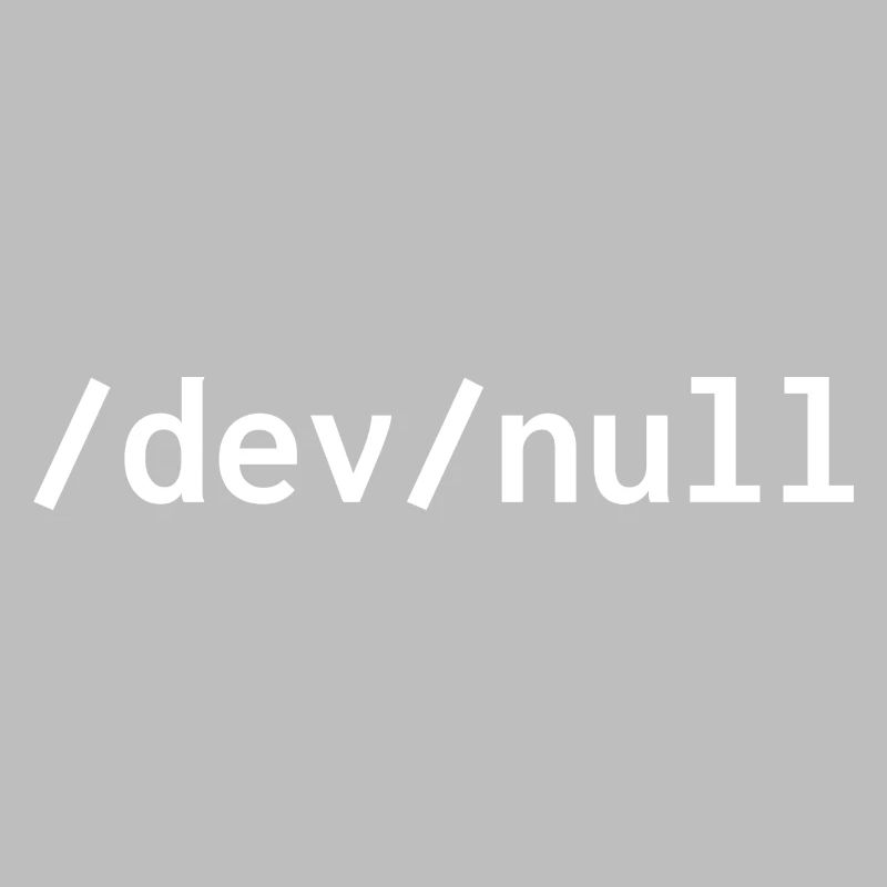 Dev null web developer humor funny