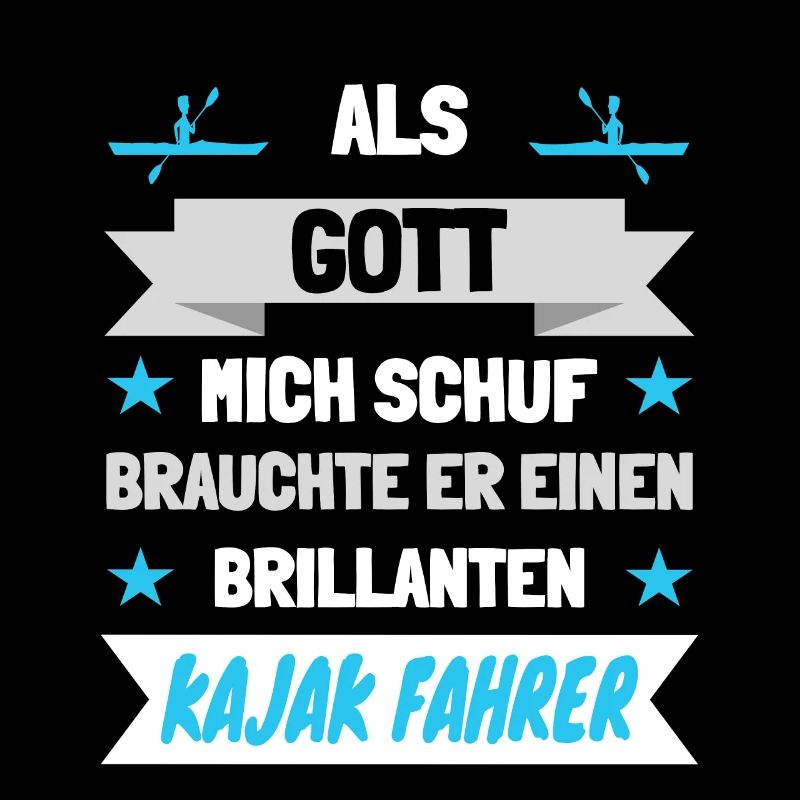 Ich bin ein brillianter Kajak Fahrer