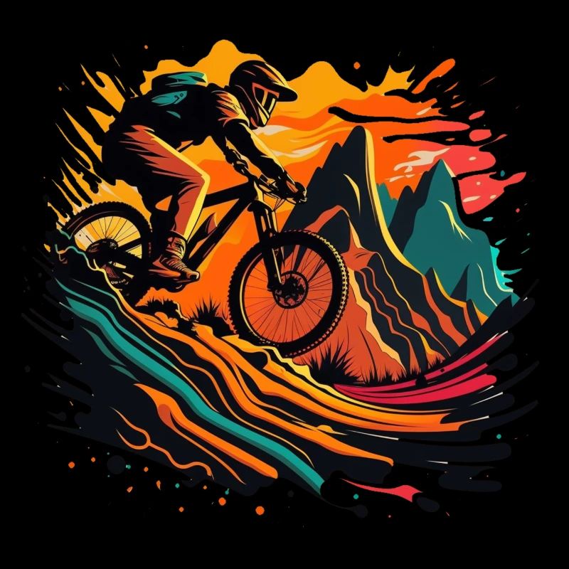 Mountainbiking.