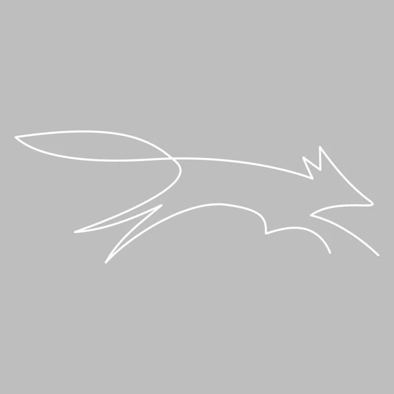 Fox / drawn with a line