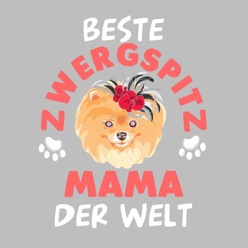 Pomeranian Zwergspitz Mutter Muttertag Mama